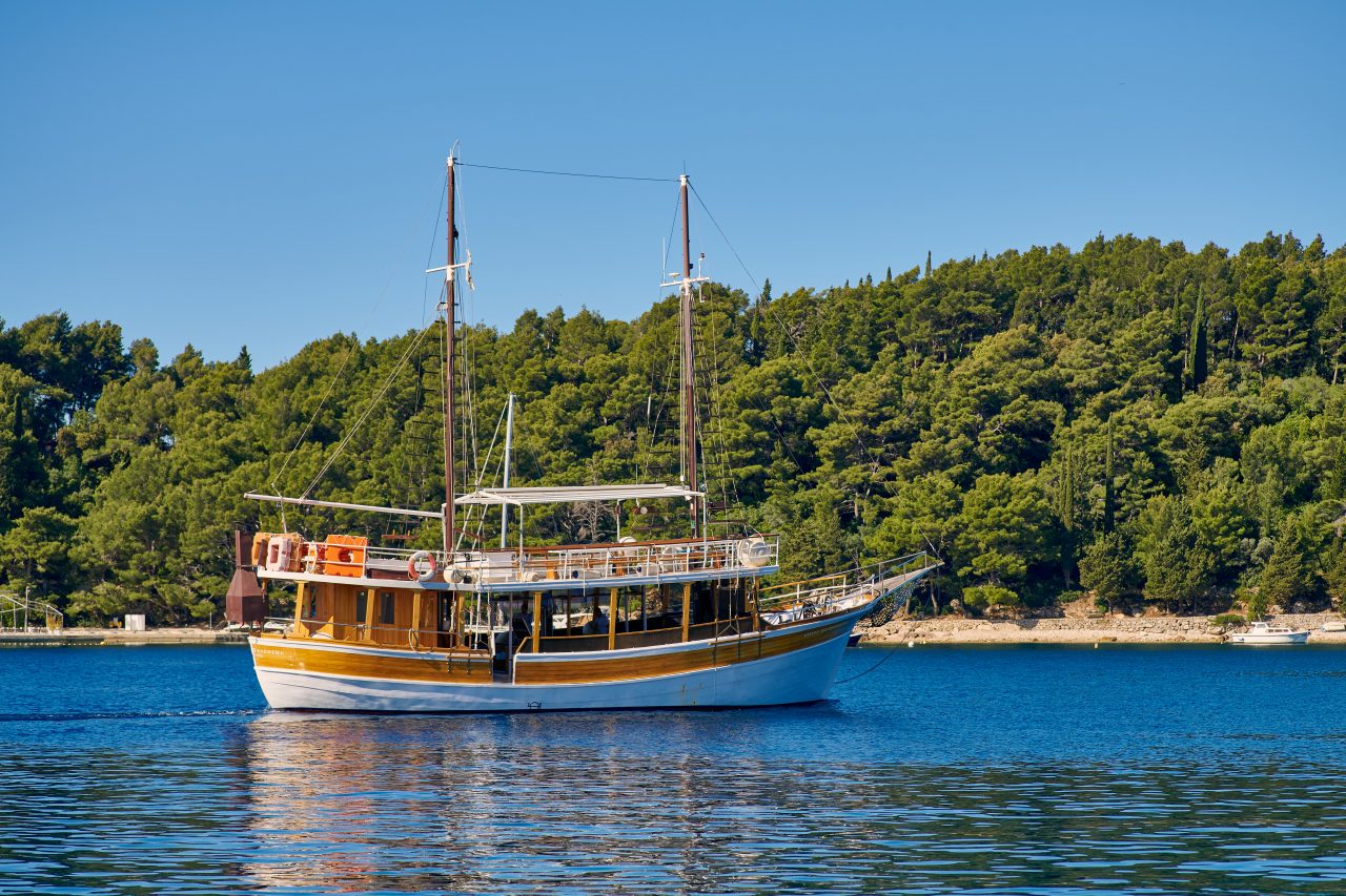 Person enjoying the Adriatic water near Cavtat