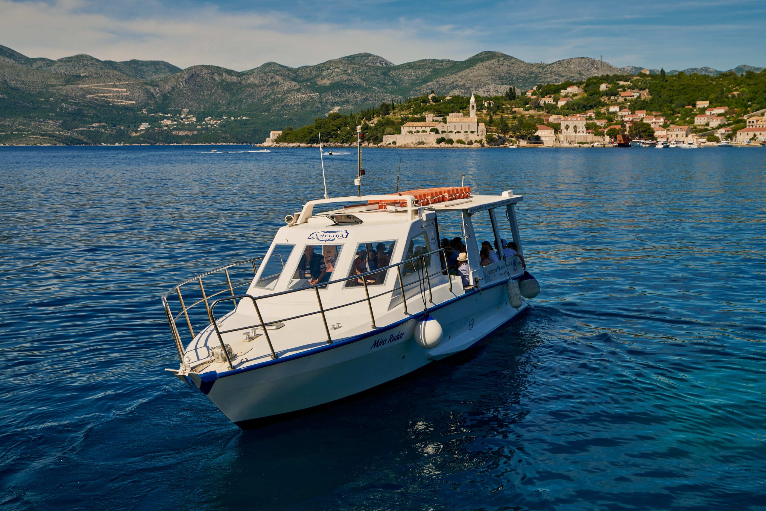 Sea approach to Dubrovnik by boat