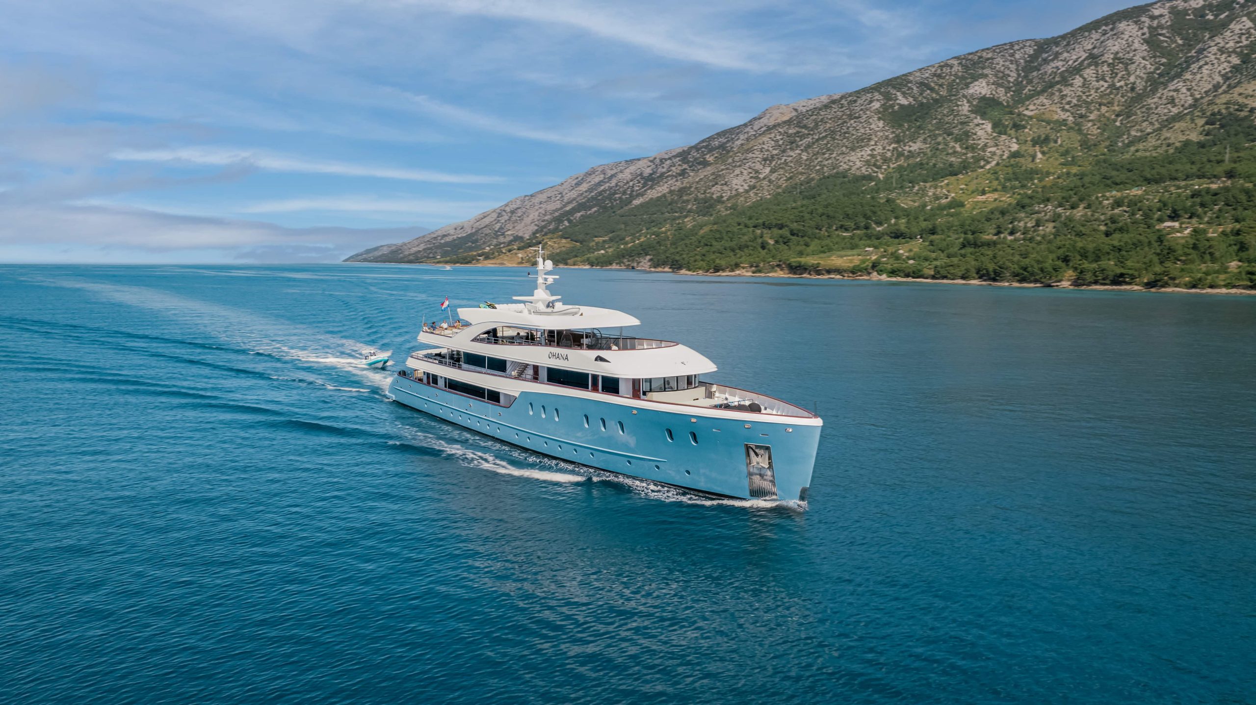 Ohana cruising on the Adriatic
