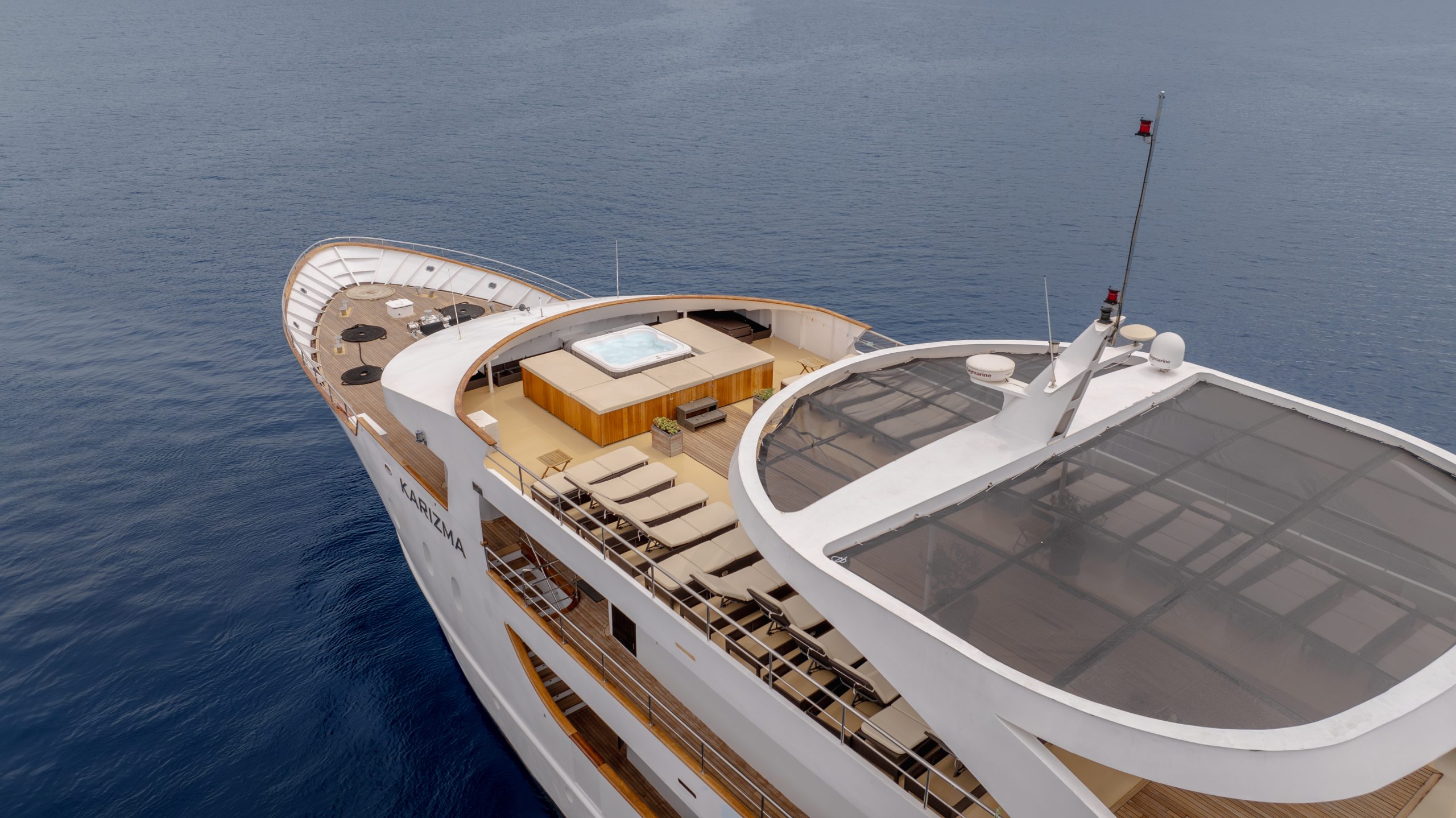 Karizma anchored in the Dubrovnik and Cavtat region before a southern Adriatic charter