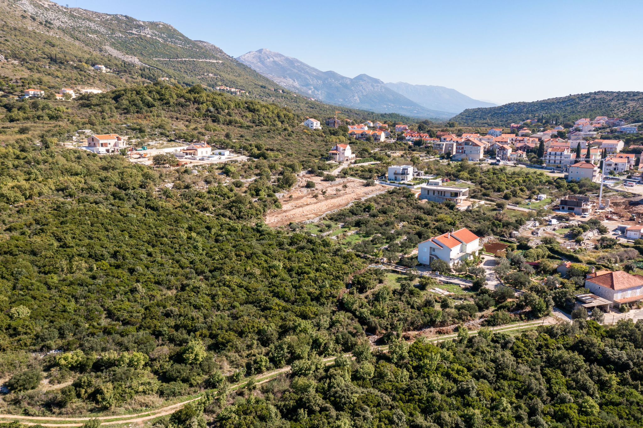 Sea view development land near Dubrovnik