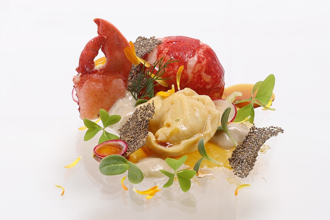 Seafood dish at Ludo More or similar Cavtat fine dining restaurant