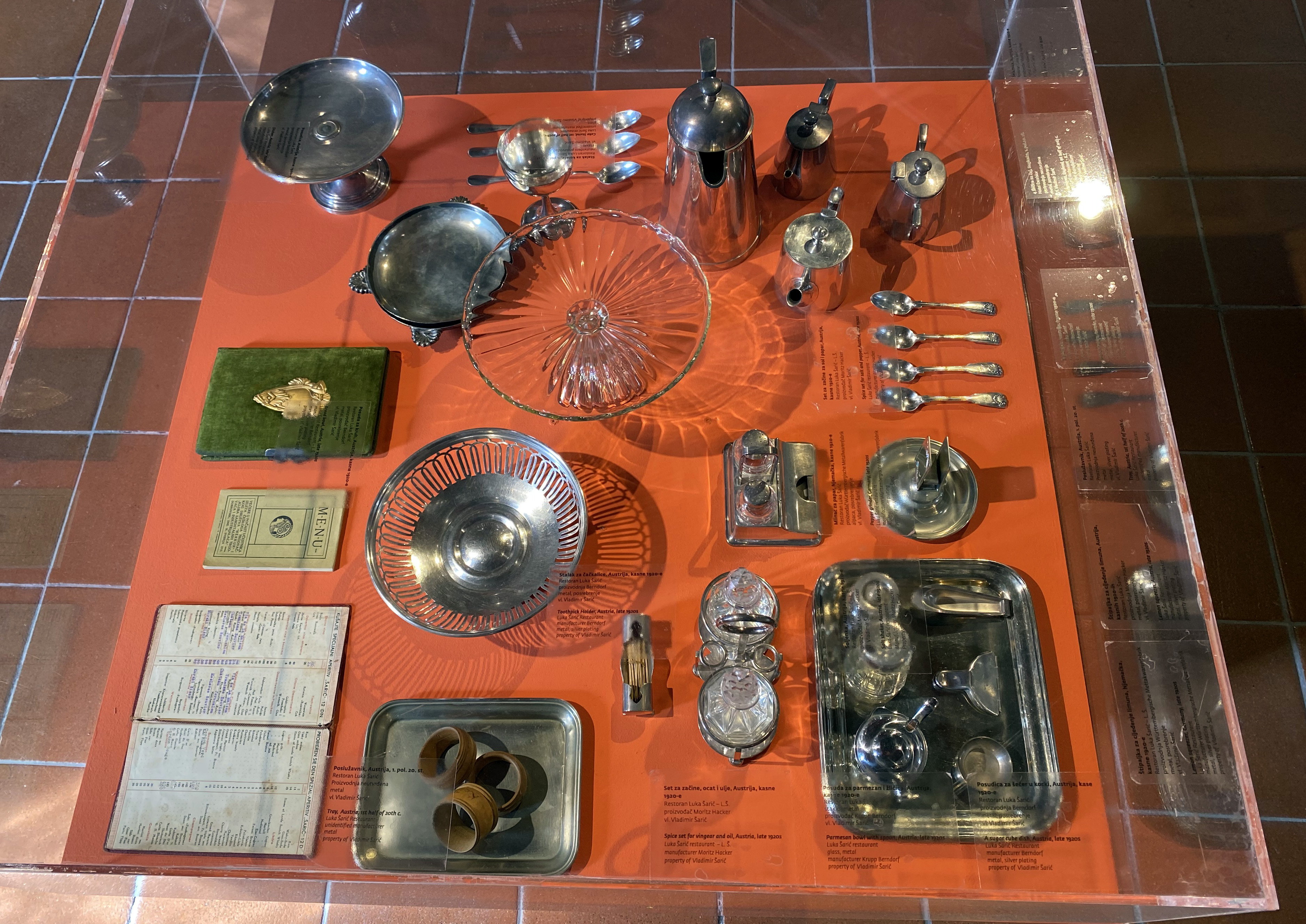Historic table setting in Dubrovnik